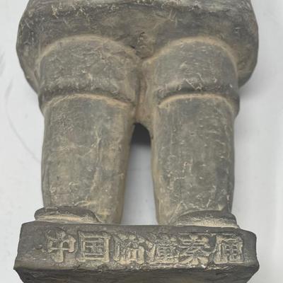Ceramic Chinese warrior - gray