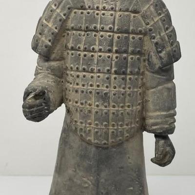 Ceramic Chinese warrior - gray