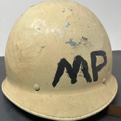 WWII Military Police Steel Helmet