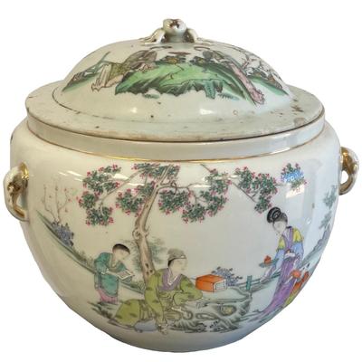 Qing Dynasty Republic Chinese Dish with Cover