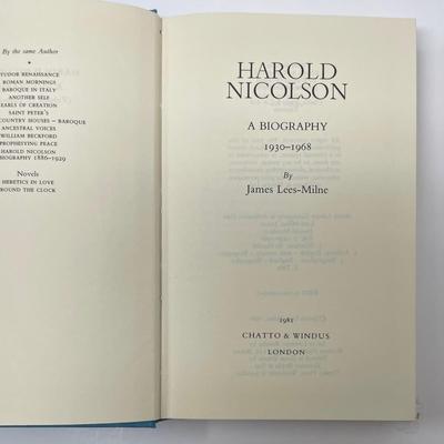Harold Nicolson, James Lees-Milne