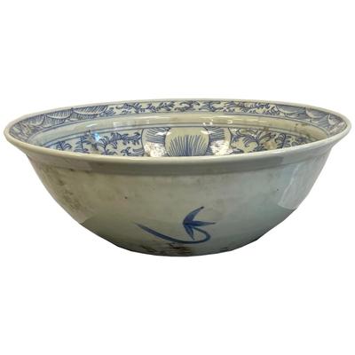Qing Dynasty Republic Blue and White Chinese Dish