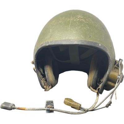 US Military Tank Combat Crew Helmet w/ Telephone Microphone Headset
