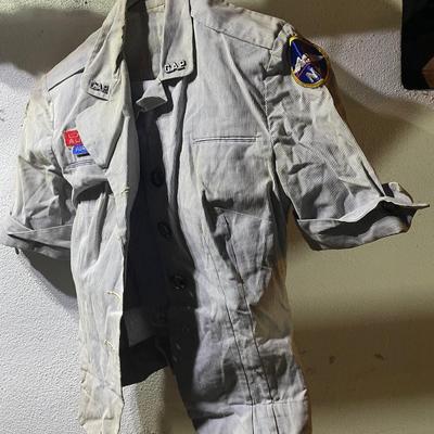 WWII Era Female Blue/White Stripe USAF w/ Insignias Uniform