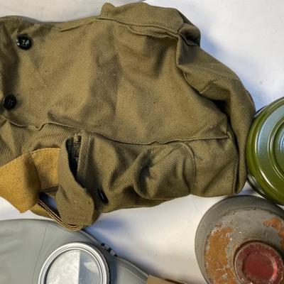 WWII Military Gas Masks, Bags, Ect. Collection