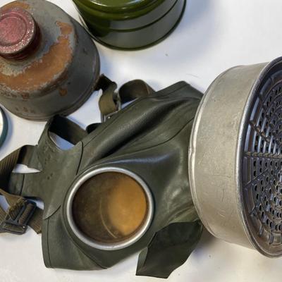 WWII Military Gas Masks, Bags, Ect. Collection