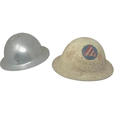 WWII Air Warden Civil Defense Helmet / WWII Squadron Helmet