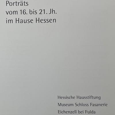 Furstenkinder Portrats vom 16. bis 21. Jh. im Hause Hessen