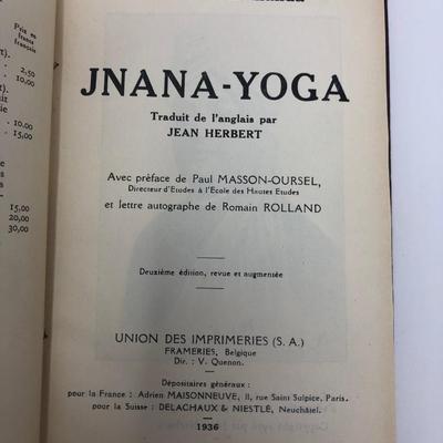 Swami Vivekananda: Jwanda-Yoga. 1936 Edition