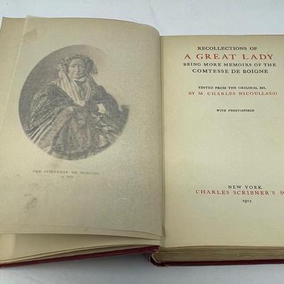 M. Charles Nicoullaud: Recollections of a Great Lady. 1912 Edition