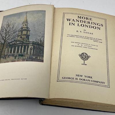 E.V. Lucas: More Wandering in London. 1916 Edition
