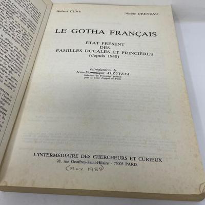 Cuny & Dreneau: Le Gotha Francais.