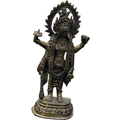 Antique Bronze Hindu God Statue