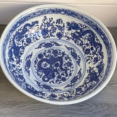 Twin Vintage Blue and White Bowl