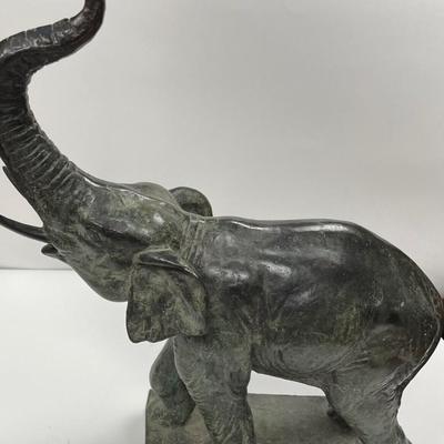 Vintage Large Bronze Elephant Statue