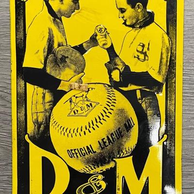 D & M Baseball Goods Advertising Sign