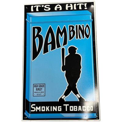 Bambino Smoking Tobacco Advertising Sign