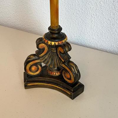 Pair (2) Feathered Table Lamps