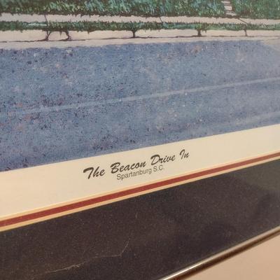 Framed Print of 'The Beacon' Landmark Spartanburg, SC Restuarant Choice A