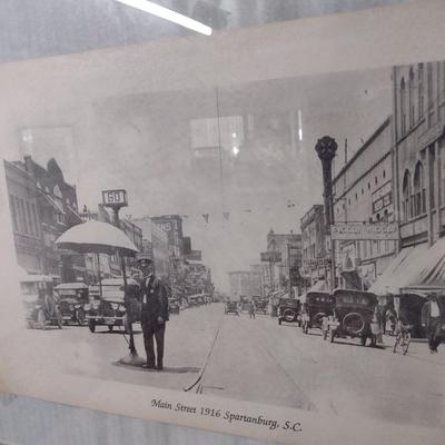 Framed Photo Print 1916 Main Street Spartanburg. SC