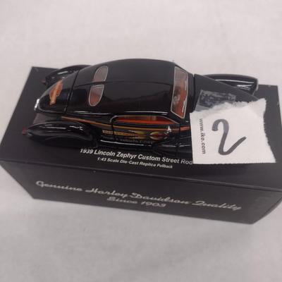 Harley-Davidson 1939 Lincoln Zephyr Die Cast Street Rod with Box (#2)