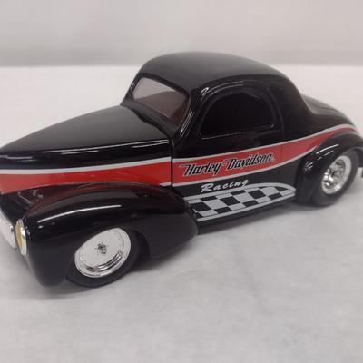 Harley-Davidson 1941 Willys Coupe Die Cast Street Rod with Box (#4)