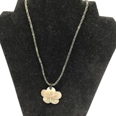 925 flower necklace