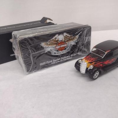 Harley-Davidson 1935 Ford Delivery Die Cast Street Rod with Box (#6)