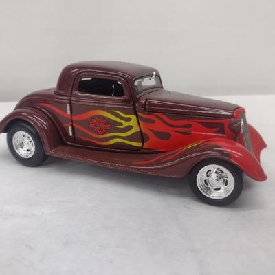 Harley-Davidson 1934 3-Window Coupe Die Cast Coin Bank with Box (#16)