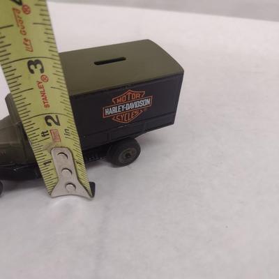 Harley-Davidson 1930 Chevy Delivery Truck Die Cast Coin Bank with Box (#17)