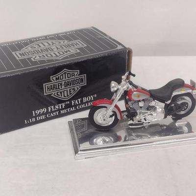 Harley-Davidson 1999 FLSTF Fat Boy Motorcycle Die with Box (#19)