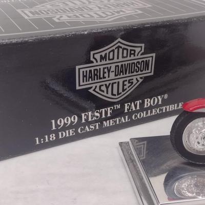 Harley-Davidson 1999 FLSTF Fat Boy Motorcycle Die with Box (#19)