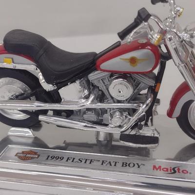 Harley-Davidson 1999 FLSTF Fat Boy Motorcycle Die with Box (#19)