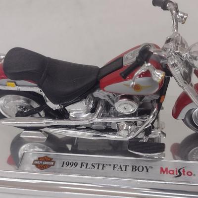 Harley-Davidson 1999 FLSTF Fat Boy Motorcycle Die with Box (#19)