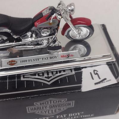 Harley-Davidson 1999 FLSTF Fat Boy Motorcycle Die with Box (#19)