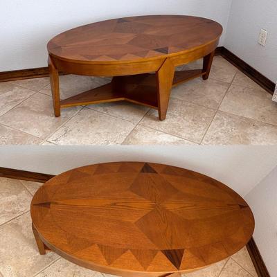 KLAUSSNER ~ Three Piece (3) Inlaid Living Room Set ~ MCM Style