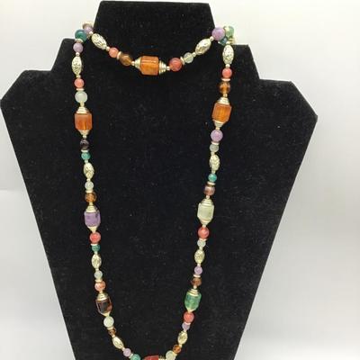 Colorful beaded necklace
