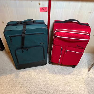 2 medium suit cases