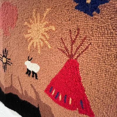Southwestern rug wall hanging