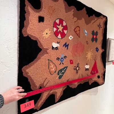 Southwestern rug wall hanging