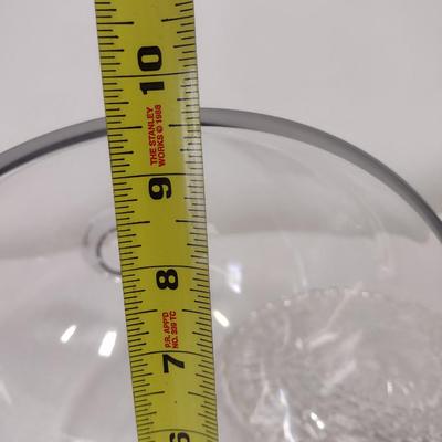 Footed Glass Cake Plate with Glass Dome