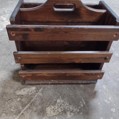 Wooden Magazine Rack