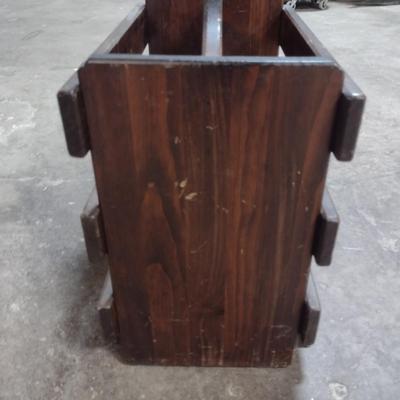 Wooden Magazine Rack