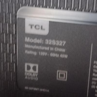 TCL Roku TV Flat Screen Television- Approx 31"- Item is in Working Condition- Model 32S327