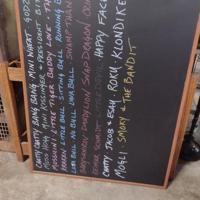 Framed Chalk Board- Measures Approx 35 1/2" x 47 1/2"