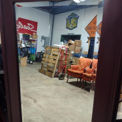 Wood Framed Wall Mirror