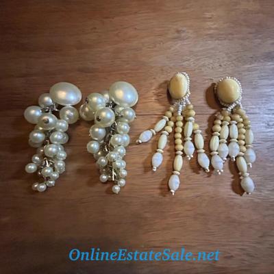 PEARL CLIP ON EARRINGS