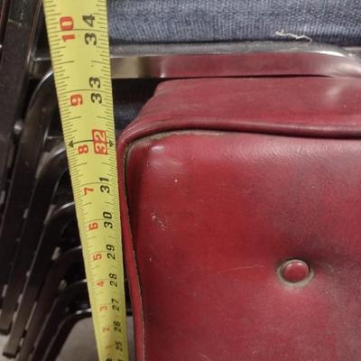 Vintage Red Leather Sitting Chair