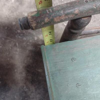 Antique Small Spindle Wood Porch Chair