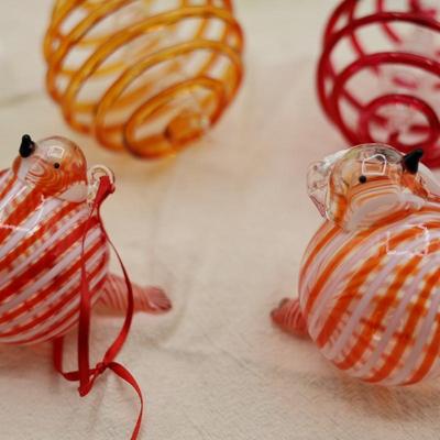 Hand Blown & Glass Christmas Ornaments (10)